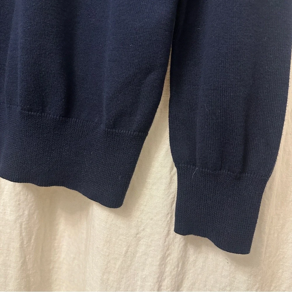 J. Crew Navy Zip Sweater